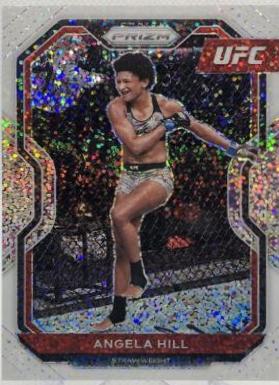 Angela Hill 2021 Panini Prizm UFC Base #86 White Sparkle