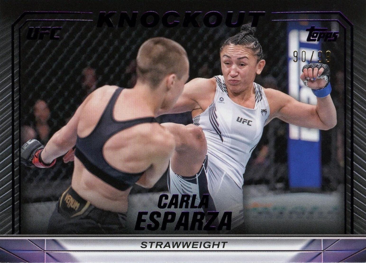 Carla Esparza 2024 Topps Knockout UFC Base #60 Purple