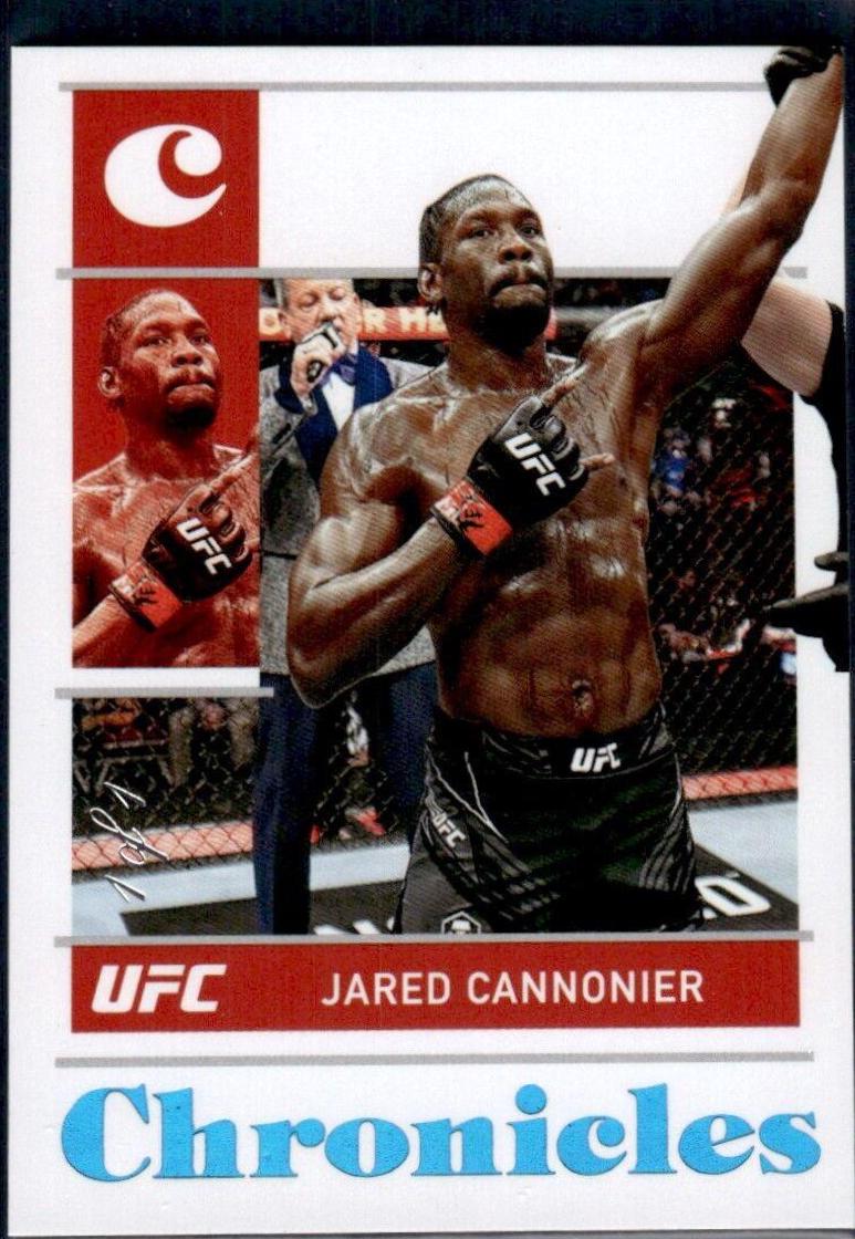 Jared Cannonier 2022 Panini Chronicles UFC Base Chronicles #35 Platinum