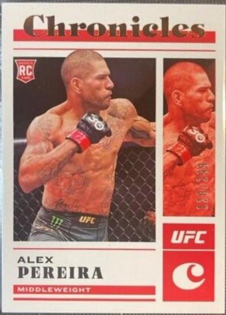 Alex Pereira 2023 Panini Chronicles UFC Base Chronicles #77 Bronze