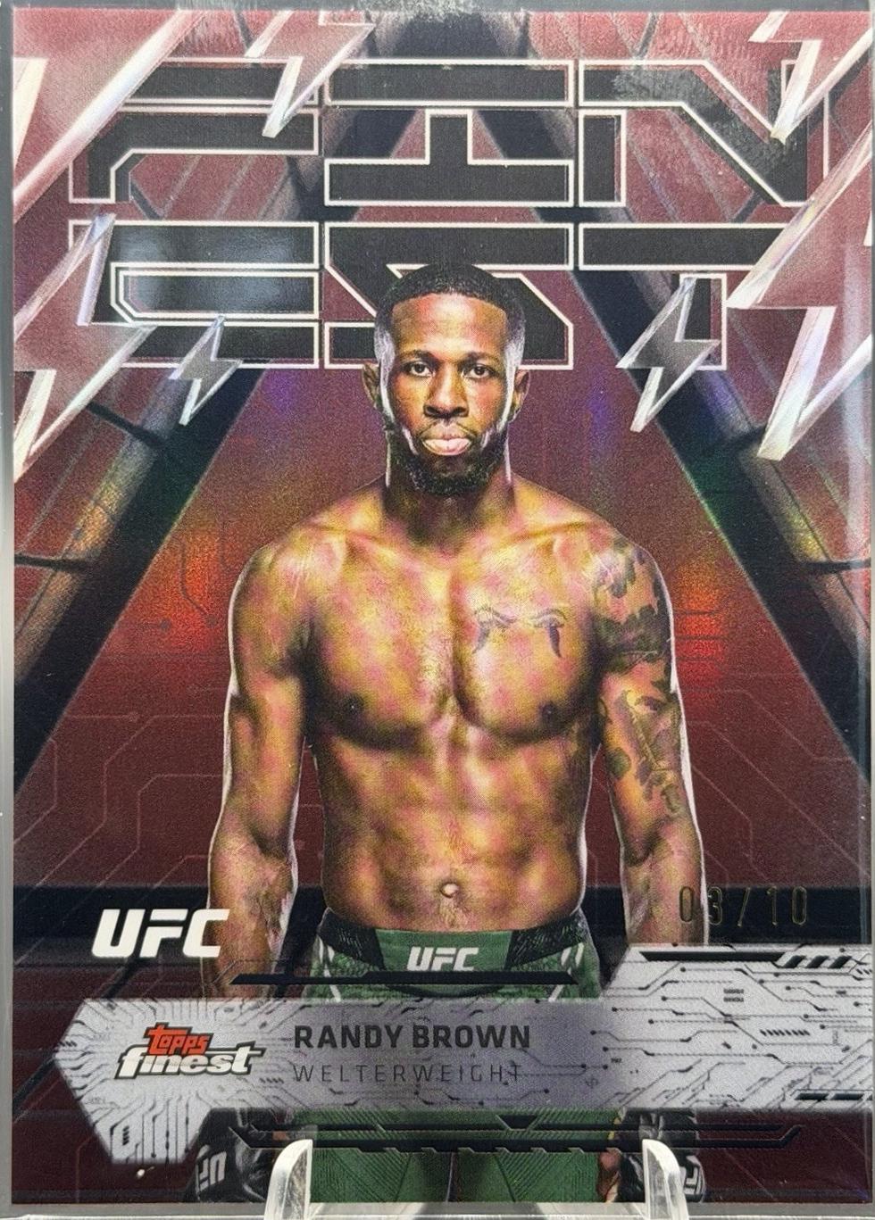 Randy Brown 2025 Topps Finest UFC Base Rare #289 Red Black Vapor Refractor