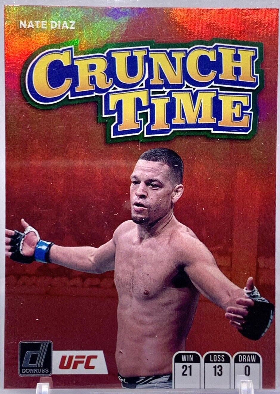 Nate Diaz 2022 Panini Donruss UFC Crunch Time #20 Green