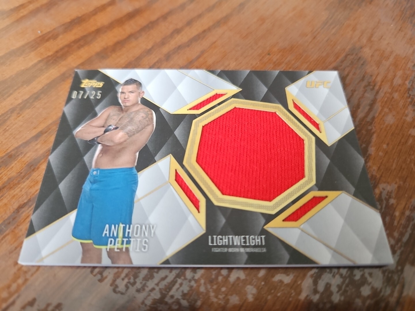 Anthony Pettis 2016 Topps UFC Top of the Class Top of the Class Relics #TCR-AP Silver