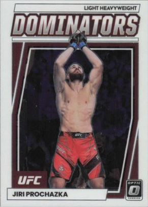 Jiri Prochazka 2023 Panini Donruss Optic UFC Dominators #17 Gold Vinyl