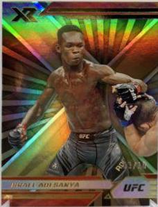 Israel Adesanya 2022 Panini Chronicles UFC Base XR #288 Gold