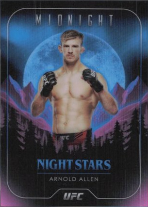 Arnold Allen 2024 Topps Midnight UFC Night Stars #NS-27 Black Light