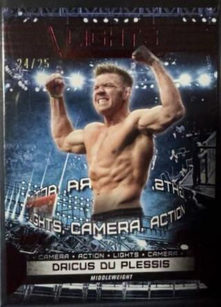 Dricus Du Plessis 2024 Topps Knockout UFC Lights (Lights, Camera, Action) #LTS-4 Red