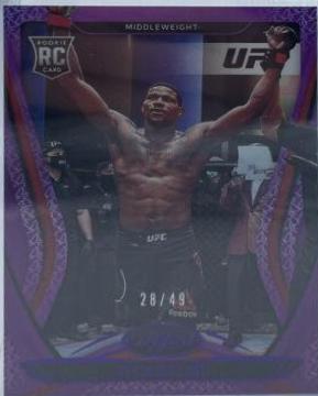 Kevin Holland 2021 Panini Chronicles UFC Base Certified #140 Purple