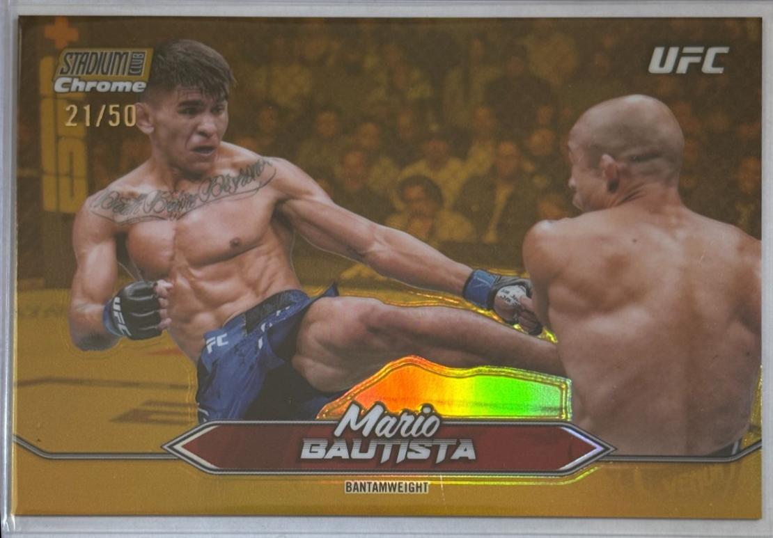 Mario Bautista 2025 Topps Stadium Club UFC Base Chrome #C-104 X-Fractor
