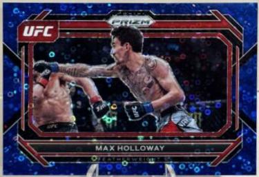 Max Holloway 2023 Panini Prizm Under Card UFC Base #67 Blue