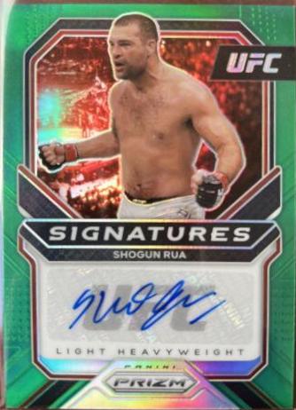 Mauricio Rua 2021 Panini Prizm UFC Signatures #3 Green