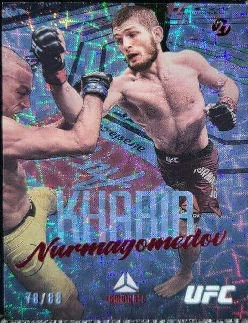 Khabib Nurmagomedov 2021 Panini Chronicles UFC Base Luminance #54 Asia Red