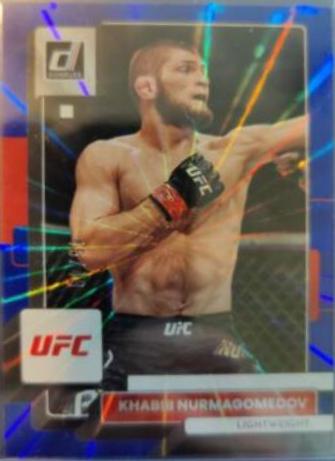 Khabib Nurmagomedov 2023 Panini Donruss UFC Base #53 Blue Laser