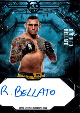 Rodolfo Bellato 2025 Topps Knockout UFC Knockout Autographs #KA-RB Gold