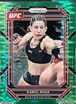 Karol Rosa 2023 Panini Prizm UFC Base #130 Green Pulsar