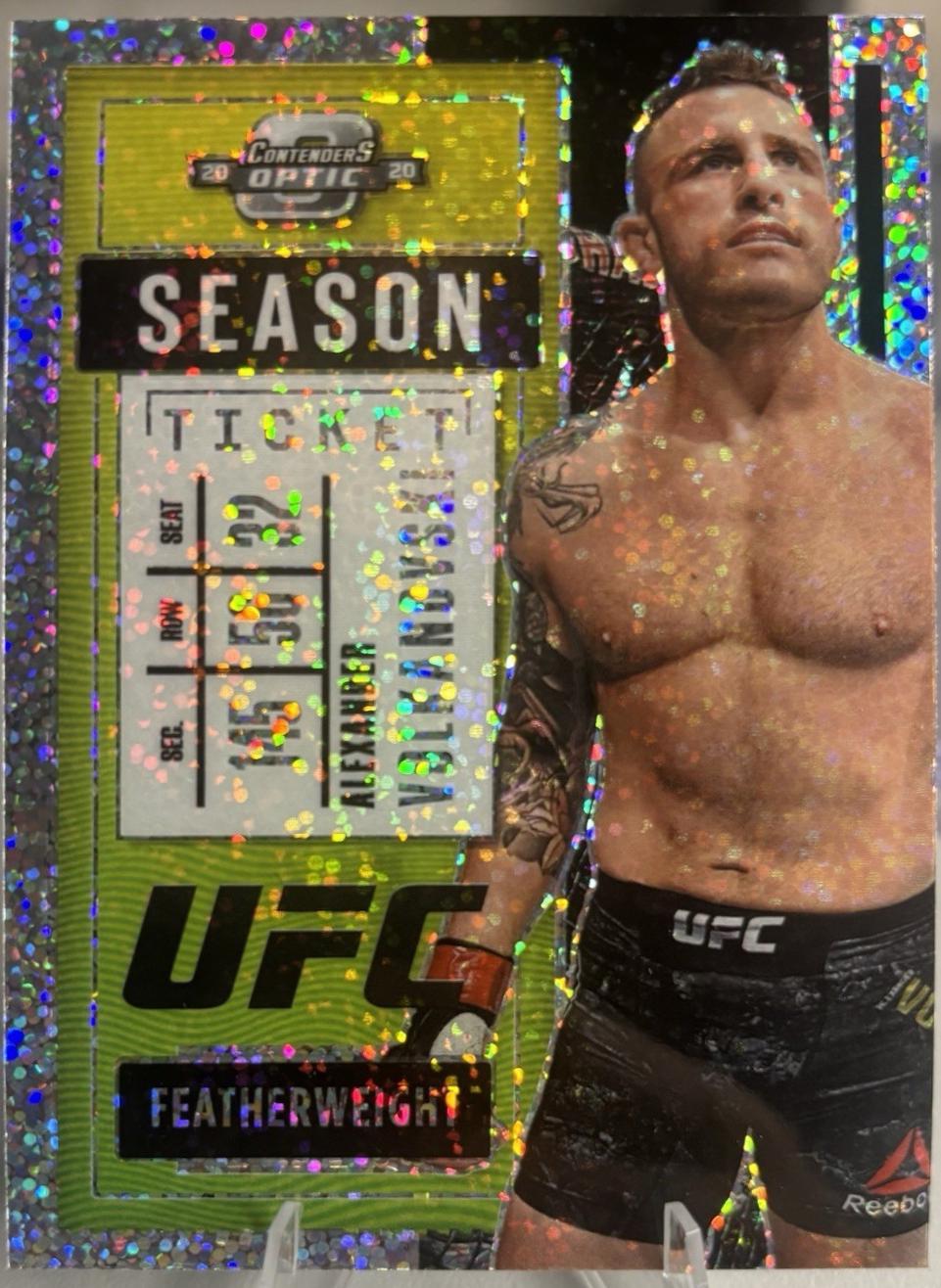 Alexander Volkanovski 2021 Panini Chronicles UFC Base Contenders Optic Season Ticket #278 White Sparkle