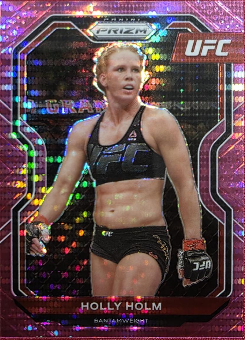 Holly Holm 2021 Panini Prizm UFC Base #4 Pink Pulsar