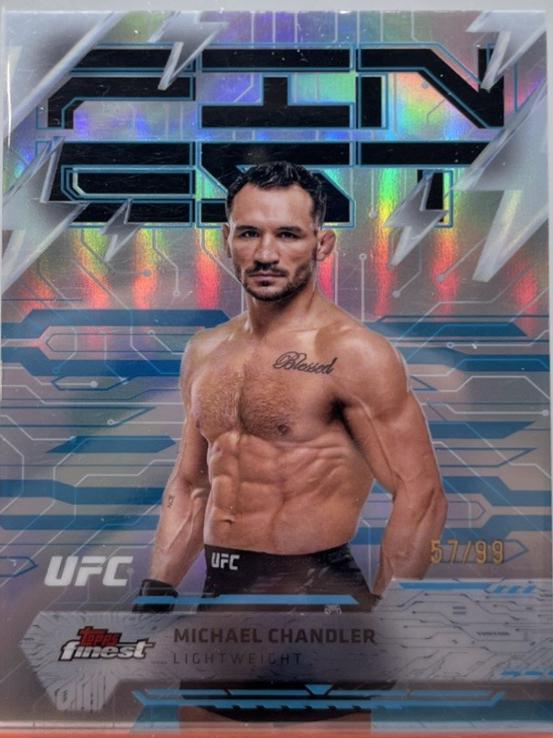 Michael Chandler 2025 Topps Finest UFC Base Rare #250 Blue Refractor