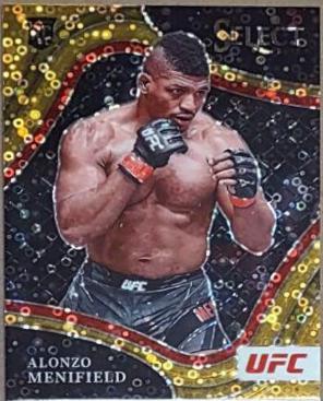Alonzo Menifield 2022 Panini Select UFC Octagonside #290 Gold Disco