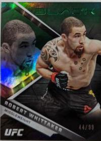 Robert Whittaker 2022 Panini Chronicles UFC Base Black #213 Green