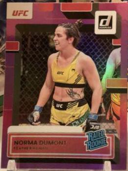 Norma Dumont 2023 Panini Donruss UFC Base #204 Purple Laser