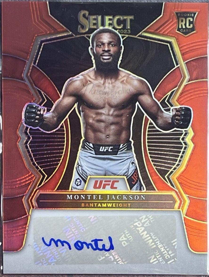 Montel Jackson 2023 Panini Select UFC Rookie Signatures #16 Red