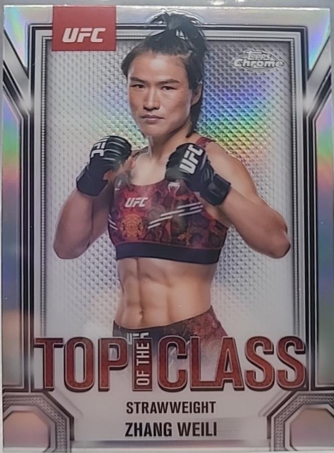 Zhang Weili 2025 Topps Chrome UFC Top of the Class #TTC-18 Refractor