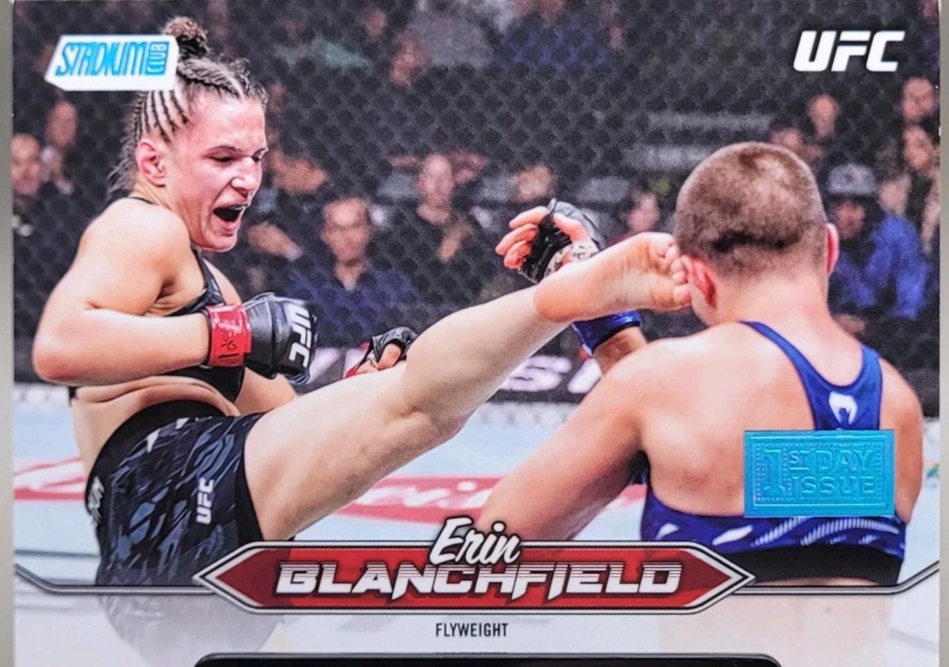 Erin Blanchfield 2025 Topps Stadium Club UFC Base #48 First Day Issue