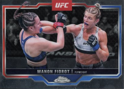 Manon Fiorot 2025 Topps Chrome UFC Base #92 Negative Refractor