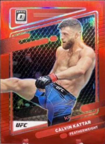 Calvin Kattar 2022 Panini Donruss Optic UFC Base #68 Red