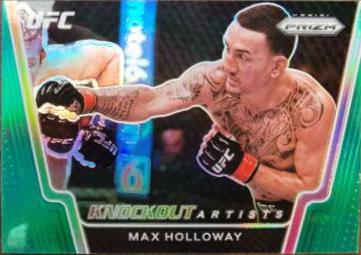 Max Holloway 2021 Panini Prizm UFC Knockout Artists #12 Green