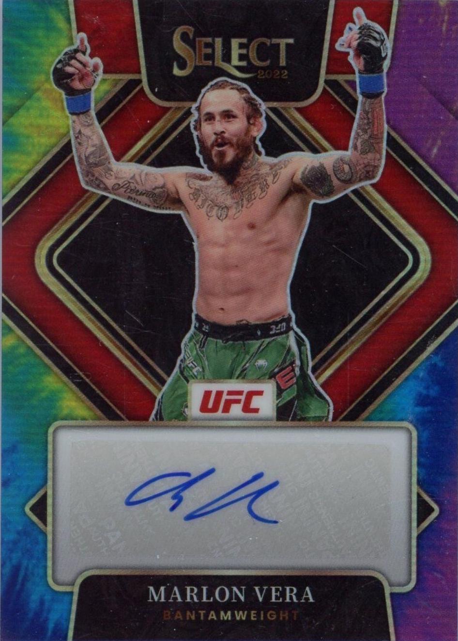 Marlon Vera 2022 Panini Select UFC Signatures #40 Tie Dye