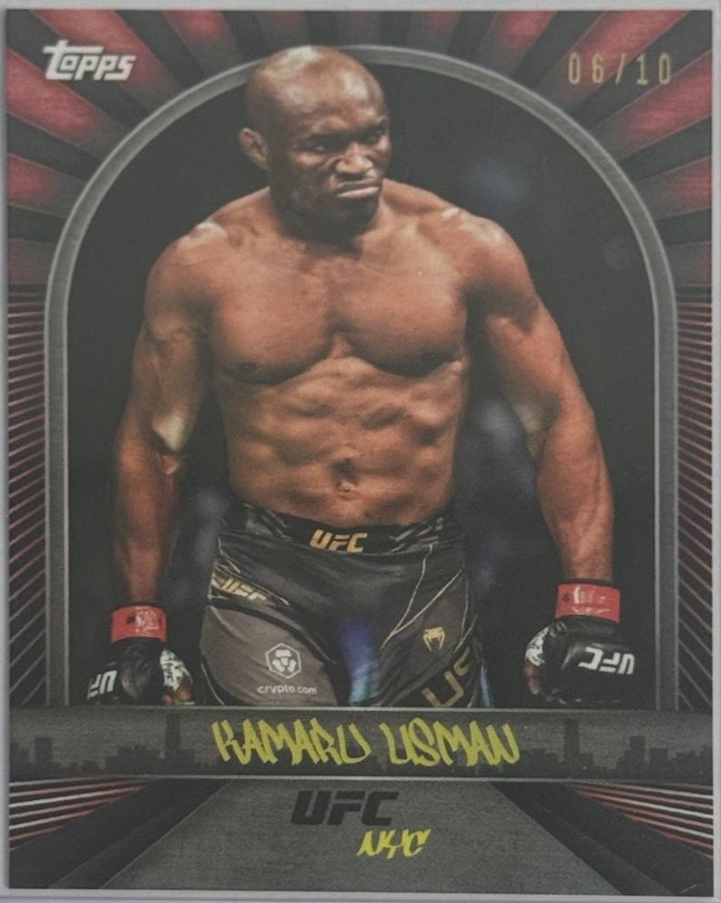 Kamaru Usman 2024 Topps UFC NYC Base #30 Red
