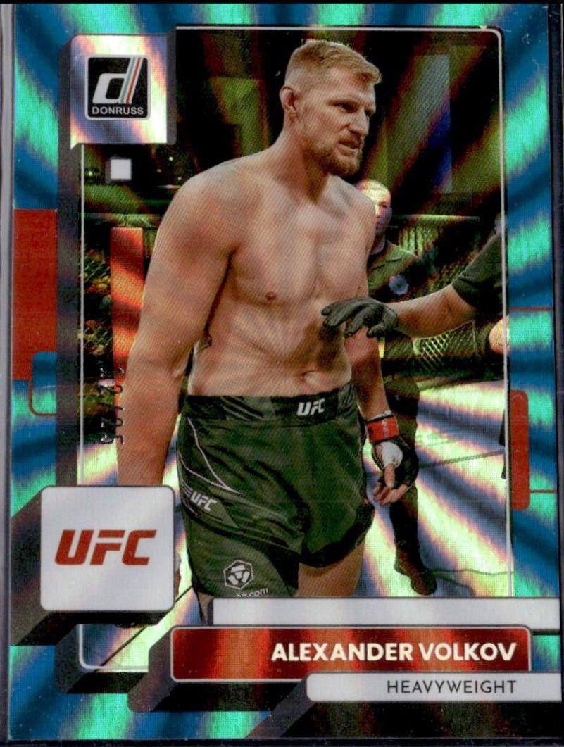 Alexander Volkov 2023 Panini Donruss UFC Base #96 Teal Laser