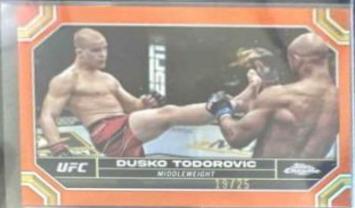 Dusko Todorovic 2024 Topps Chrome UFC Base #63 Orange Refractor