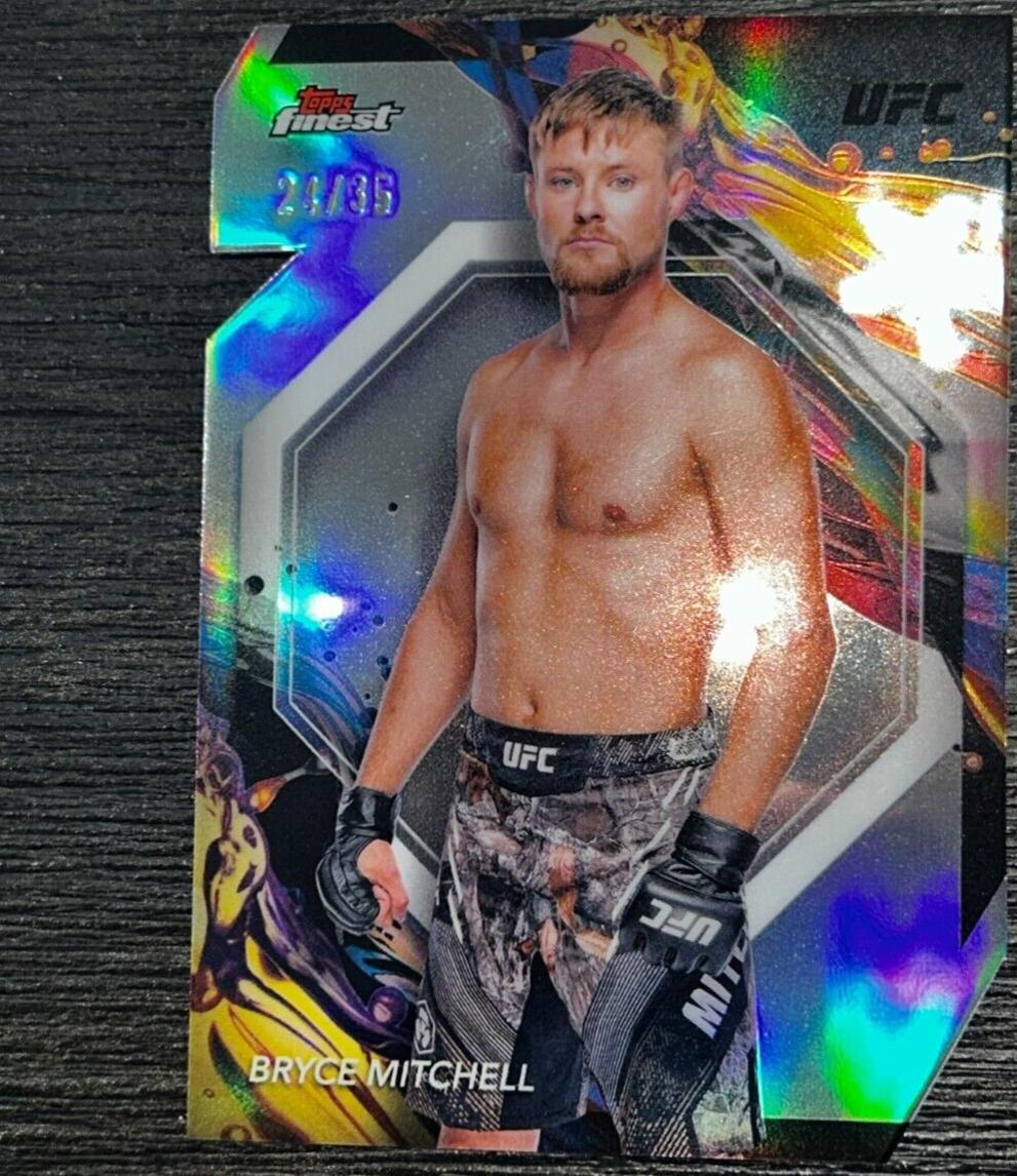 Bryce Mitchell 2024 Topps Finest UFC Base Uncommon #140 Die-Cut Refractor