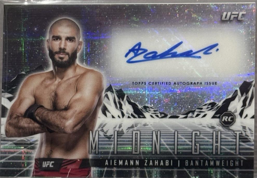Aiemann Zahabi 2024 Topps Midnight UFC Horizon Signatures #HS-AZI Moon Beam