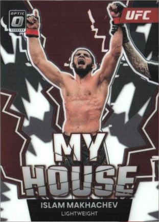 Islam Makhachev 2023 Panini Donruss Optic UFC My House #24 Gold Vinyl