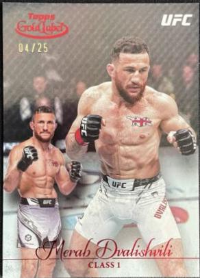 Merab Dvalishvili 2024 Topps Gold Label UFC Base Class I #1 Red