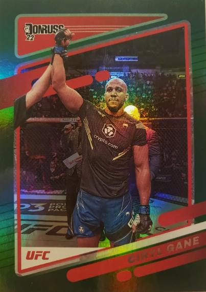 Ciryl Gane 2022 Panini Donruss UFC Base #95 Green