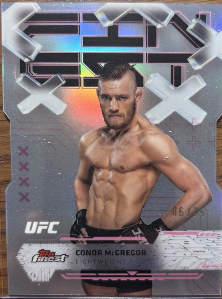 Conor McGregor 2025 Topps Finest UFC Base Common #89 Die-Cut Refractor