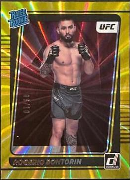 Rogerio Bontorin 2022 Panini Donruss UFC Base #204 Gold