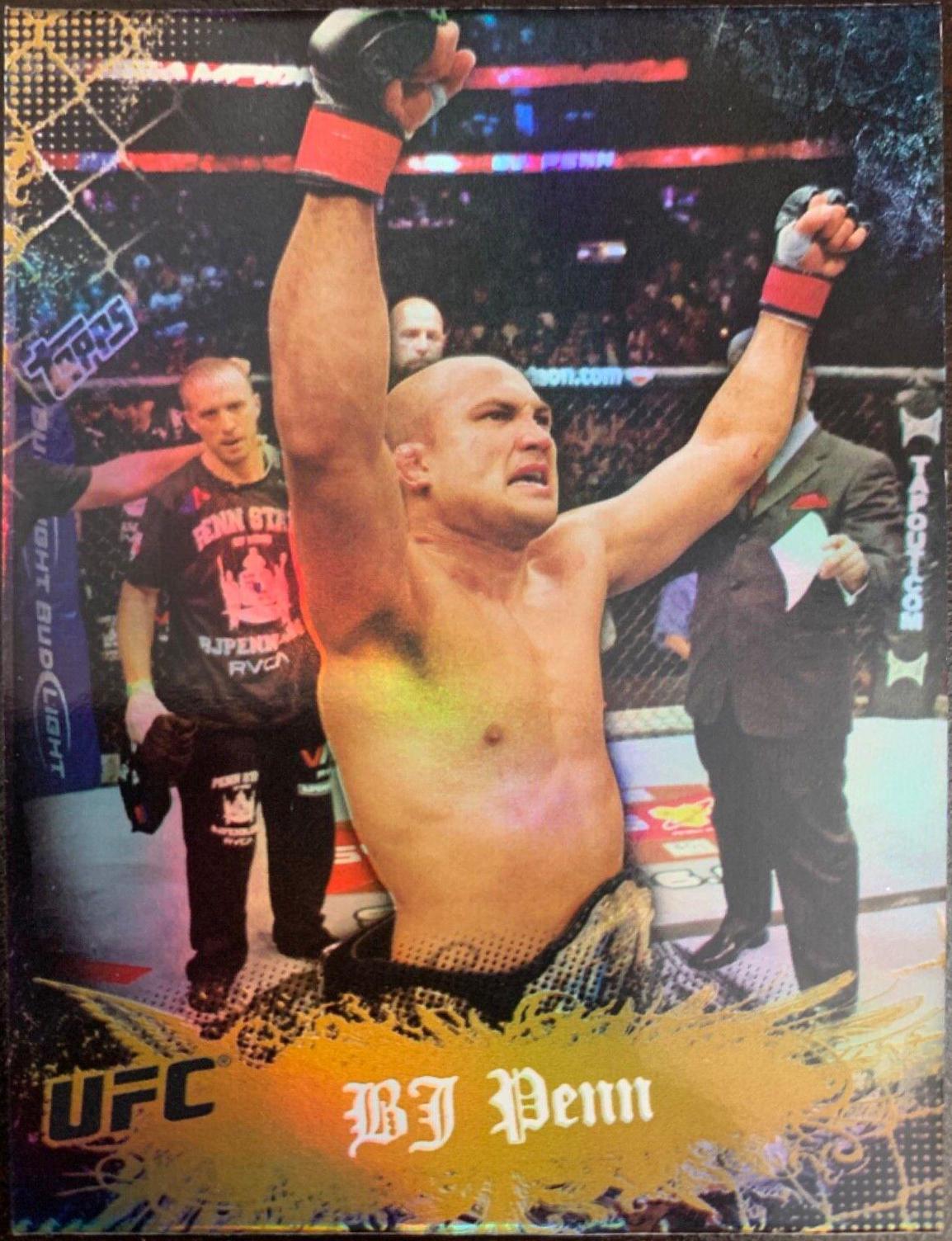 BJ Penn 2010 Topps UFC Main Event Base #2 Gold
