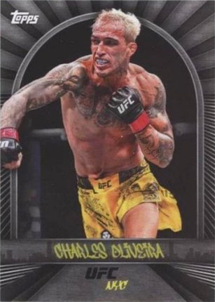 Charles Oliveira 2024 Topps UFC NYC Base #3 Orange