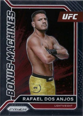 Rafael Dos Anjos 2022 Panini Prizm UFC Bonus Machines #14 Gold