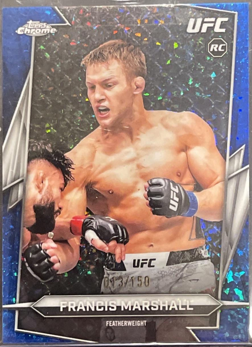 Francis Marshall 2026 Topps Chrome UFC Base #99 Blue Refractor