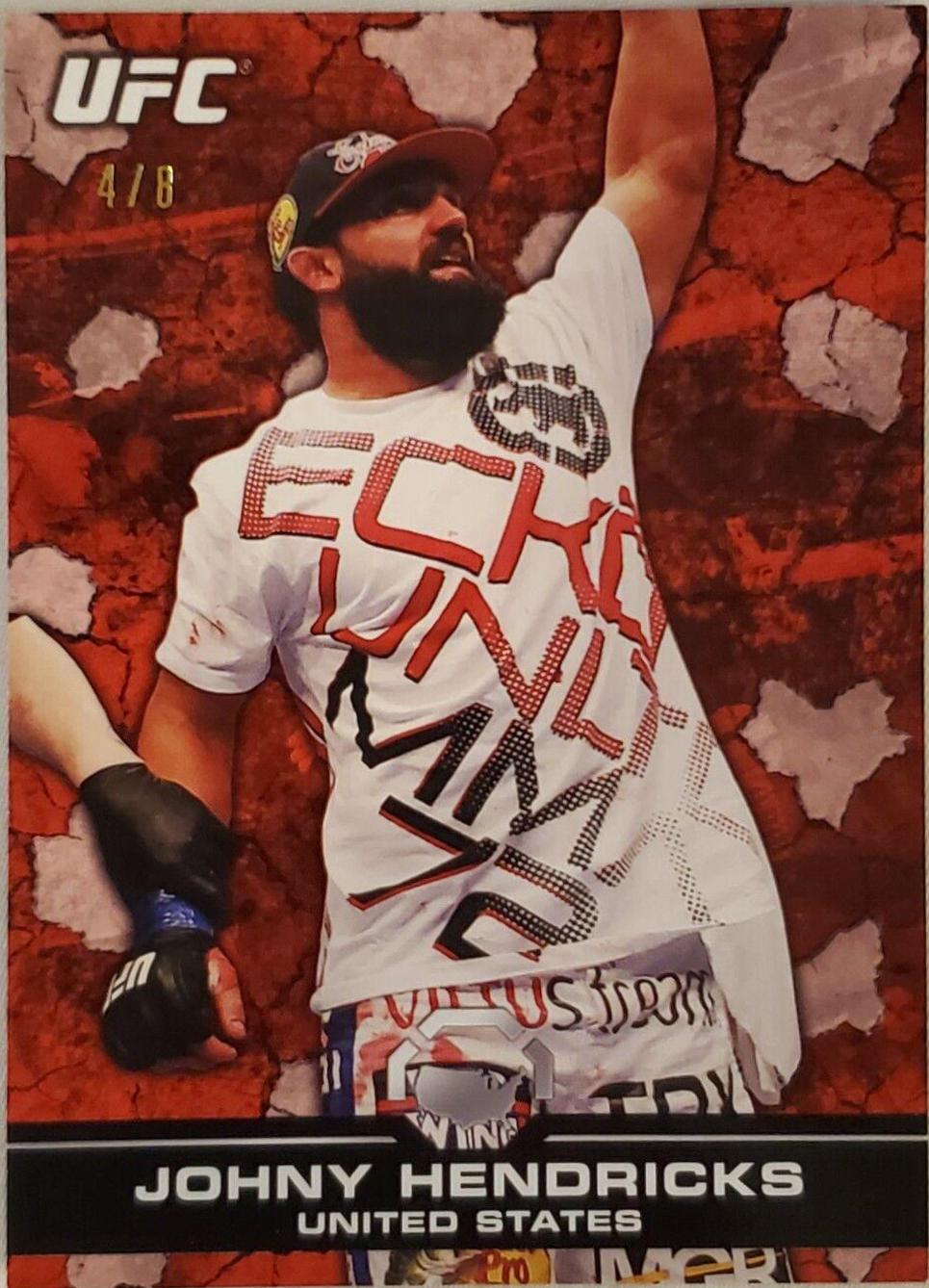 Johny Hendricks 2013 Topps UFC Bloodlines Base #18 Red