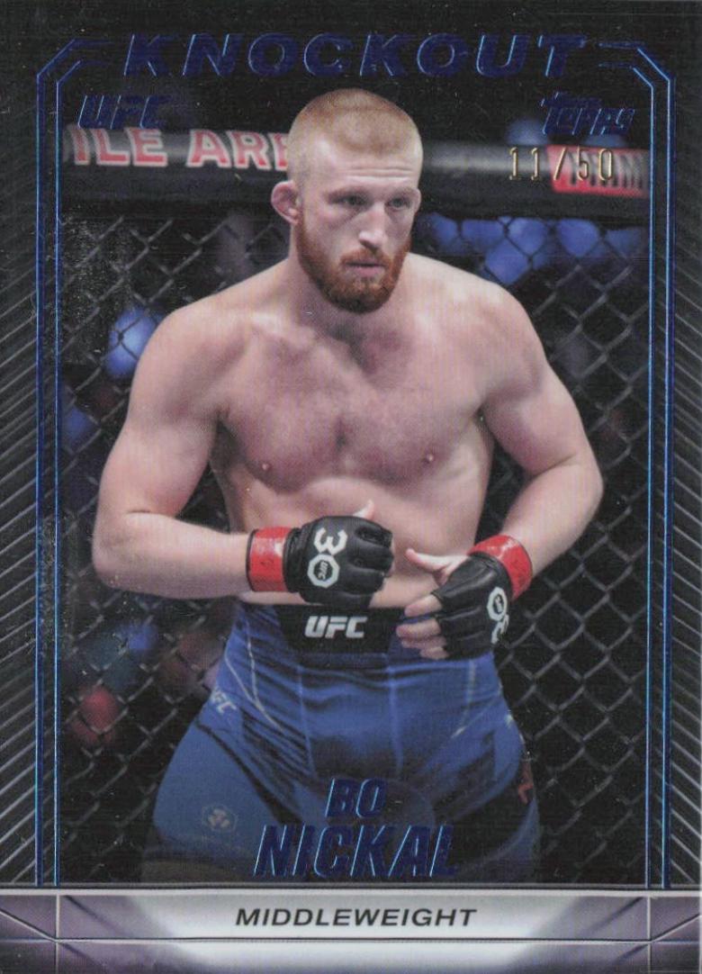 Bo Nickal 2024 Topps Knockout UFC Base #1 Blue