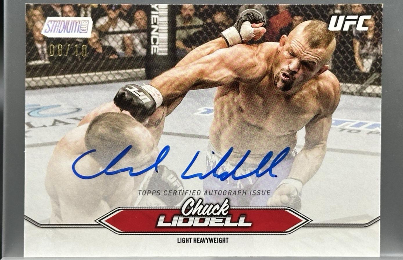 Chuck Liddell 2025 Topps Stadium Club UFC Base Autographs #BCA-CLL Rainbow