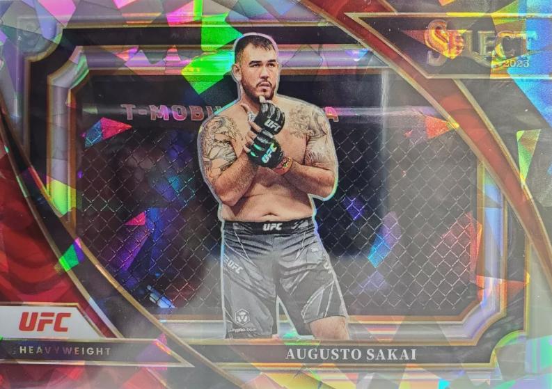 Augusto Sakai 2023 Panini Select UFC Mezzanine #387 Cracked Ice